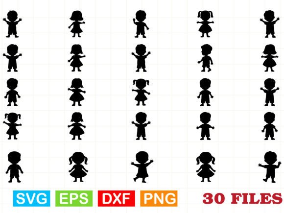 Download Kids Silhouette SVG Bundle - Svg bundle Collection