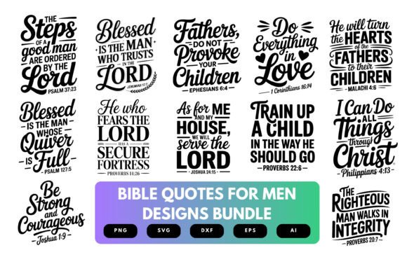 Download Bible Verse SVG Bundle for Men - Svg bundle Collection