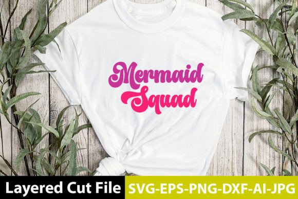 Download Mermaid Squad Retro Design - Premium Resources