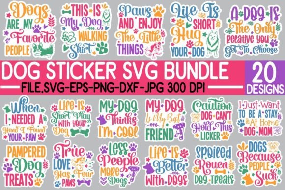 Download Dog Sticker SVG Bundle, Dog SVG Bundle - Svg bundle Collection