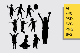 Download Kids Silhouette - Kids silhouette Collection