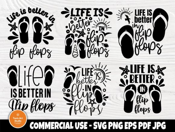 Download Life is Better in Flip Flops SVG Bundle - Svg bundle Collection