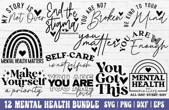 Download Mental Health SVG Bundle - Self Love SVG - Svg bundle Collection